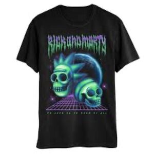 Rick and Morty Skull Assets Graphic t-shirt size Medium